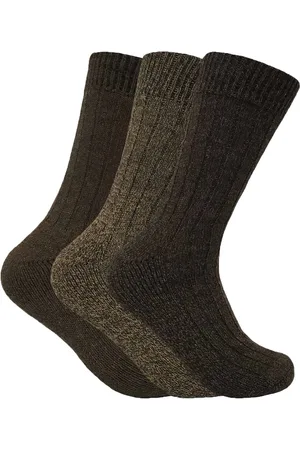 Sock Snob Set van 3 dikke wandelsokken van warme wolmix voor heren