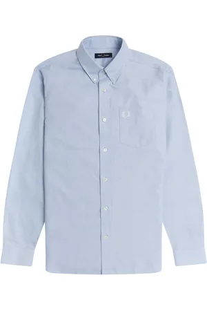 Fred Perry Oxford Lichtblauw Overhemd