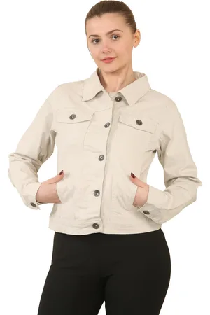 Enzo Dames Stretch Denim Jas
