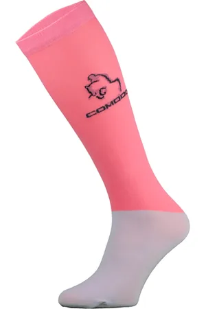 COMODO Dames Kniehoge Paardrijsokken - Roze