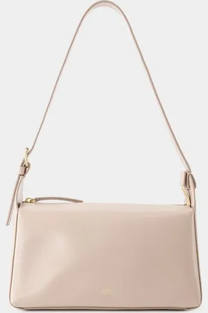 A.P.C. Tas Virginie Baguette - - Leer - Maangrijs