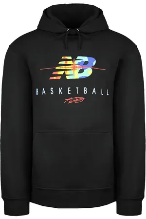 New Balance Basketbal Pullover Lange Mouw Heren Seismic Hoodie MT03617 BK