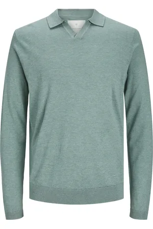 JACK & JONES Trui Cigor Linen Split Neck