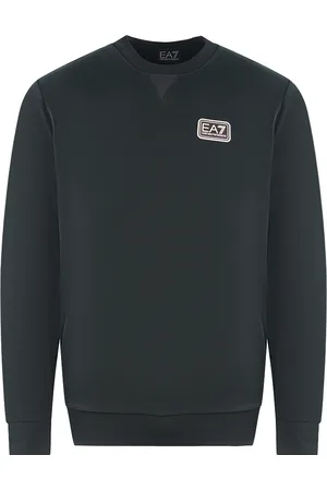 EA7 Branded Patch Logo Black Sweatershirt