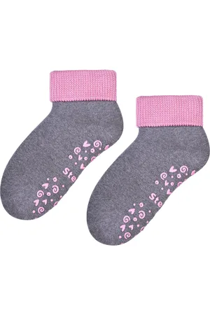 Steven Baby ademende antislip warme sokken - / Roze