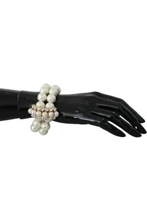 Dolce & Gabbana Doorschijnende kristallen Faux parel armband