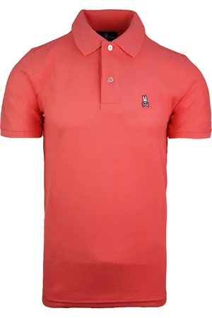 Bunny Klassieke Polo Korte Mouw Heren Katoenen Top B6K001B1PC CORAL