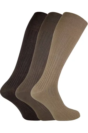Sock Snob 3 paar kniehoge herensokken van 100% katoen