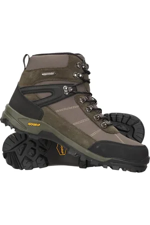 Mountain Warehouse Heren Storm Extreme Suede Waterdichte Wandelschoenen ( Groen)
