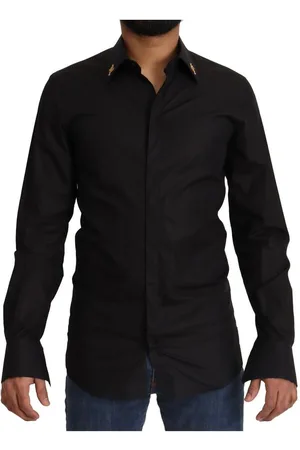 Dolce & Gabbana Katoenen Crystal Cross Slim Shirt
