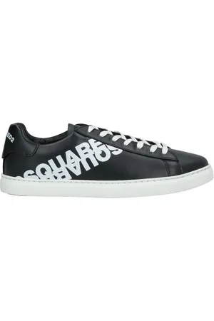Dsquared2 Gespiegelde zwarte sneakers met logo