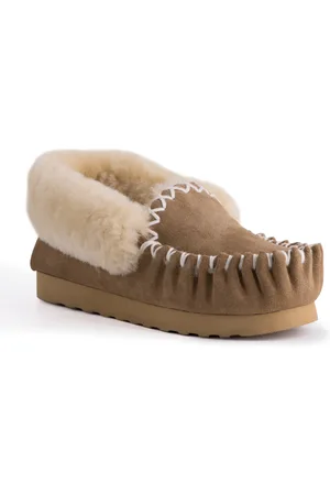 Aus Wooli Australia Hand Stitched Womens Schapenvacht Mocassin