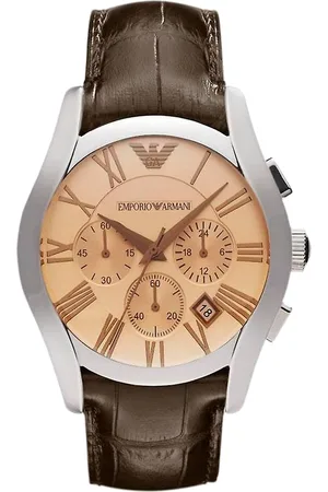 Emporio Armani Herenhorloge Kwarts Zilver & Bruin