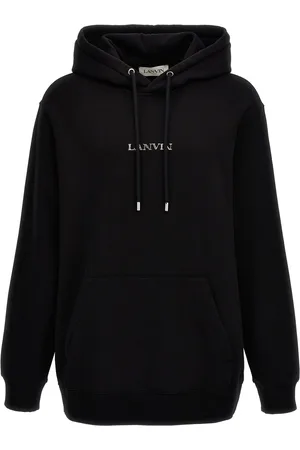 Lanvin Paris Loose Fit Logo Hoodie in