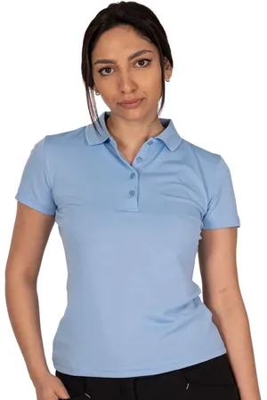 Island Green Dames/Dames Klassiek Micro Pique Golf Poloshirt (Cerulean)