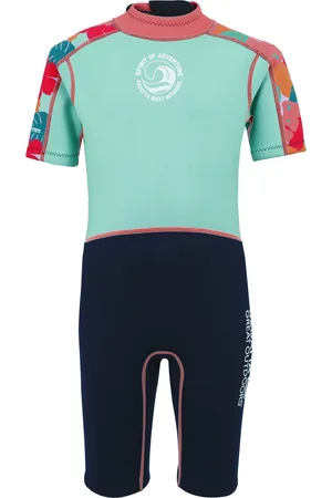 Regatta Kinder/Kids Tropical Leaves Wetsuit (Aruba Blauw/Navy)