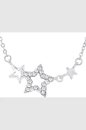 LOVA Zilveren zirkoniumoxide ster ketting