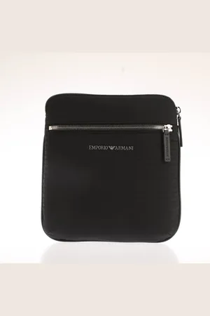 Emporio Armani Accessoires Nylon Allover Jacquard Logo Schoudertas in