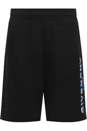 Givenchy Paris Gradient Logo Geborduurde Sweat Shorts in
