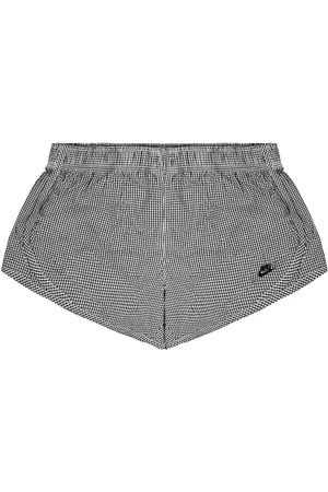 Nike Sportswear Geruite Korte Broek Wit Dames Stretch Broek 477057 010