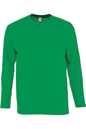 Sols Heren Monarch T-Shirt met lange mouwen (Kelly )
