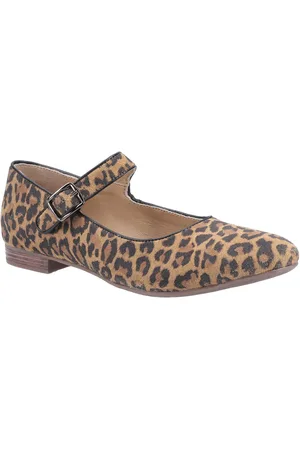 Hush Puppies Dames/dames Melissa Leopard Suede Mary Janes ( /zwart)