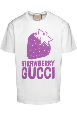 Gucci Aardbeienlogo Oversized Fit T-shirt
