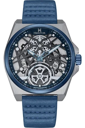 heritor automatic Romero leren band horloge