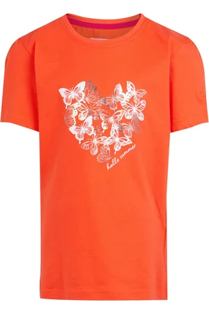 Regatta Kinderen/Kinderen Bosley VII Vlinders T-Shirt (Satsuma)