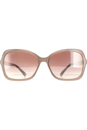 Jimmy Choo Zonnebril Bett/S FWM NQ naakt bruin zilveren spiegel