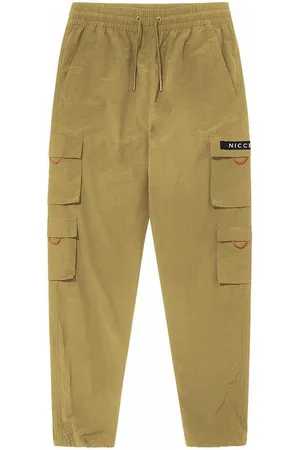 Nicce London Stretch Taille Regular Fit Lichtbruine Heren Cargo Broek 211 1 20 03 0336