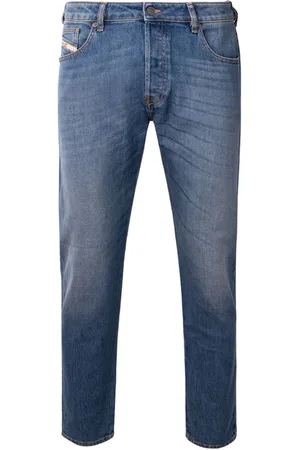 Diesel D Yennox taps toelopende medium blauwe jeans
