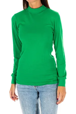 Kisses and Love T-shirt met lange mouwen en halfhoge kraag 1625-M dames
