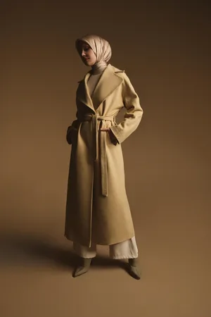 Armine Voorgebonden Jacquard Jas