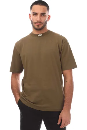 Heron Preston Heren HPNY Geborduurd T-shirt in olijfkleur