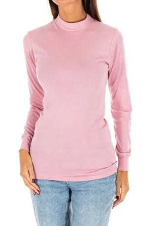 Kisses and Love T-shirt met lange mouwen en halfhoge kraag 1625-M dames