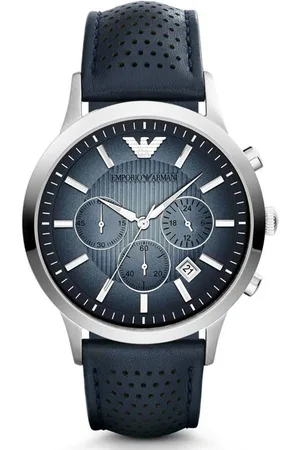 Emporio Armani Renato Mannen Horloge Blauw AR2473