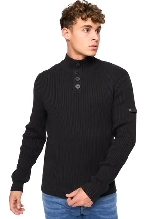Crosshatch Heren Wellburys grof gebreide trui
