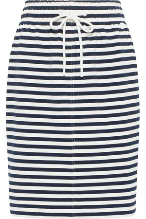 Dreimaster Rock Dames marine wit
