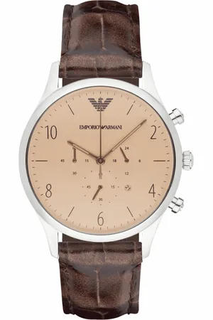 Emporio Armani Herenhorloge Kwarts Zilver & Goud