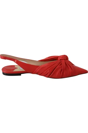 Jimmy Choo Vrouwen Annabell Flat Nap Chilli Leer Platte Schoenen