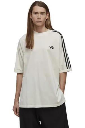 adidas Heren 3-Stripes SS T-shirt in Zwart