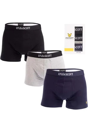 Lyle & Scott Herenboxershort Lyle And Scott Devon 3 Pack in Grijs
