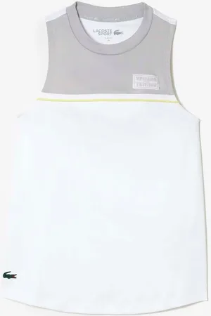 Lacoste Dames Sport Contrast Stretch Katoenen Sport T-shirt in