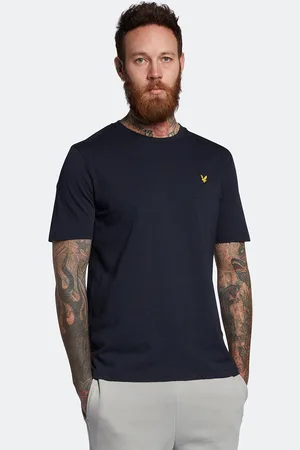 Lyle & Scott Dikke slub T-shirt in Marine
