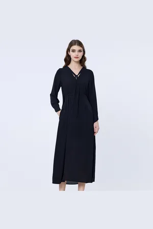 S.J. V-Neckline Long Blouse-dress