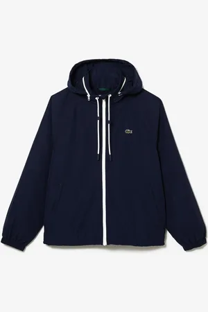 Lacoste Heren Waterafstotende Jas met Afneembare Capuchon in