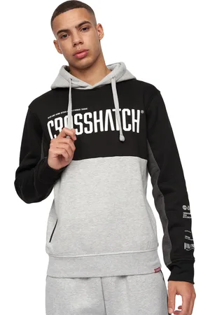 Crosshatch Heren Compounds Hoodie ( /Grijze Marl)