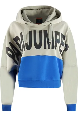 Parajumpers Kleurblokontwerp Vet logo cropped hoodie