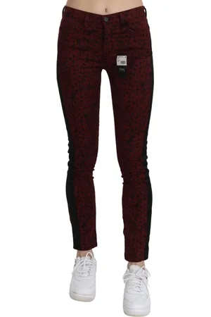 Costume National Donkere Slim Fit Katoenen Jeans Met Middelhoge Taille